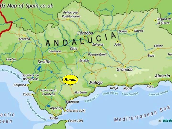 Andalucia 2004/03 Ronda - 1 Karte